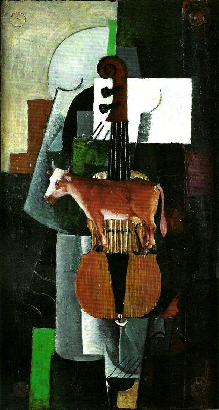 Kazimir Malevich cow and violin